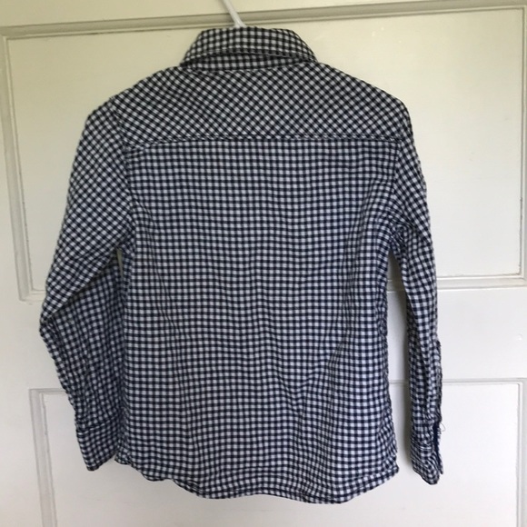 Epic Threads b&w gingham button down shirt, size 4 - Picture 3 of 3